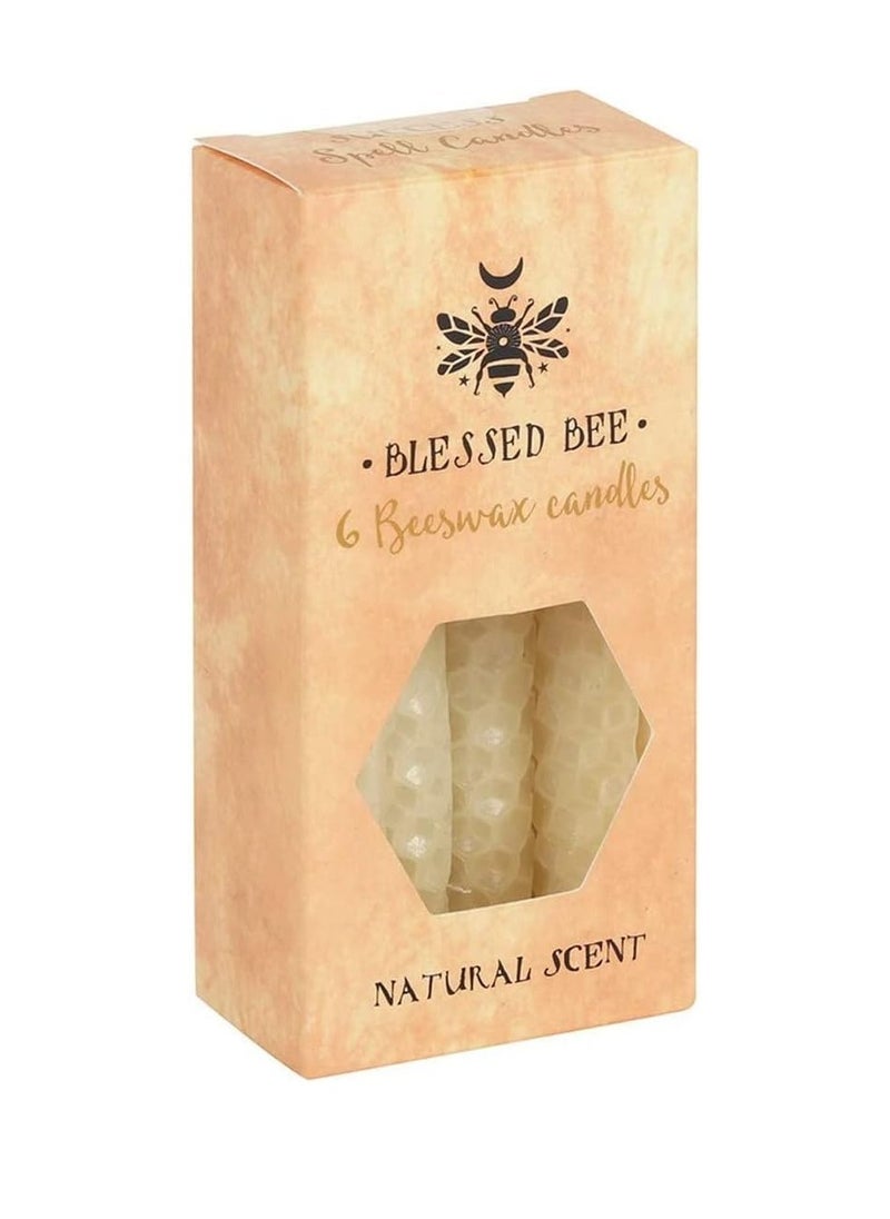 Beeswax Spell Peace And Happiness Candle Cream 11cm Pack Of 6