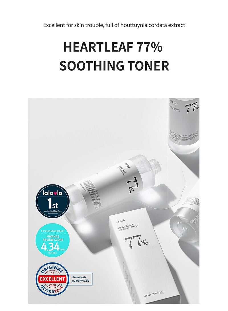 Heartleaf 77% Soothing Toner Ph 5.5 Skin Trouble Care Calming Skin Refreshing Purifying 16.9 fl.oz 500mlml