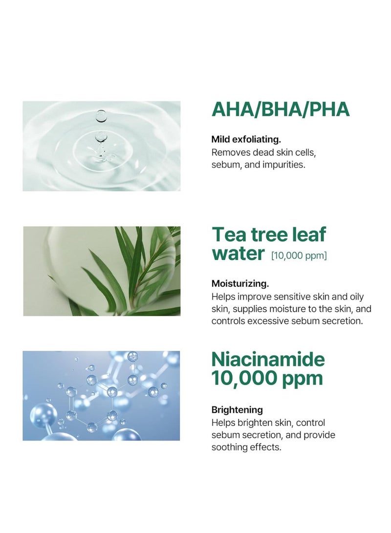 SOME BY MI AHA BHA PHA 30 Days Miracle Toner - 5.07Oz, 150ml - Mild Exfoliating Skin Prep Korean Toner for All Skin Types - Daily Blackhead Removing Pore Minimizer for Face Texture - Korean Skin Care 150ml