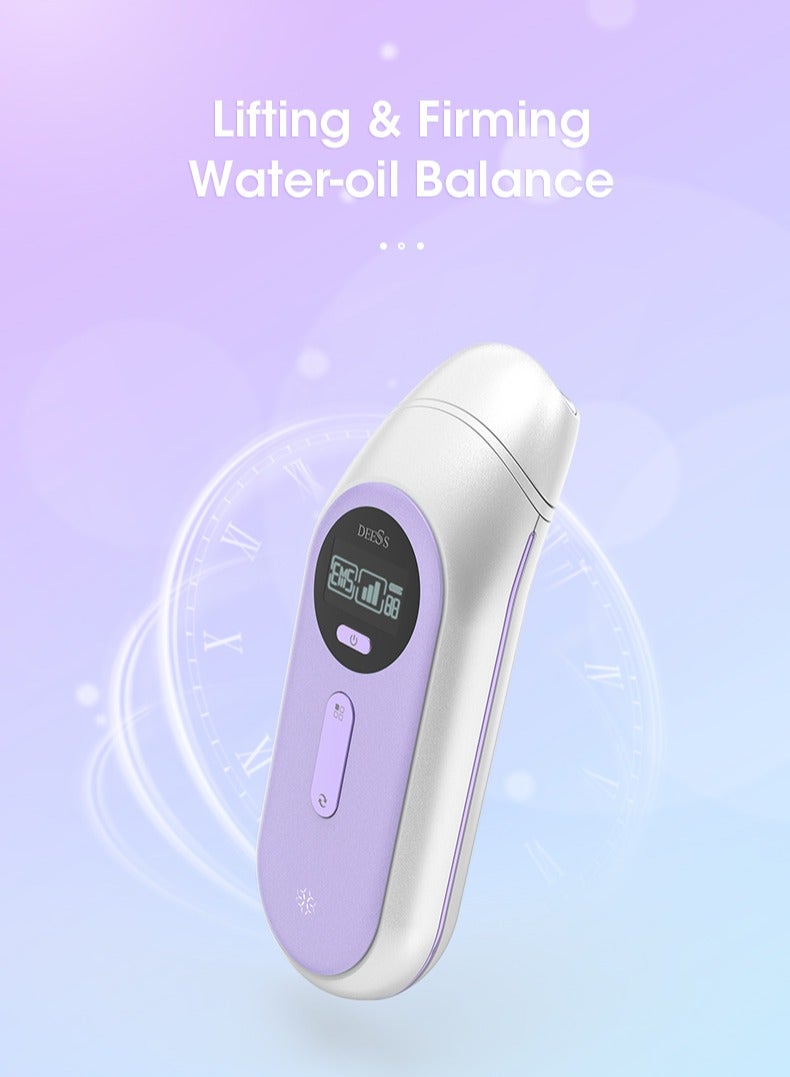 GP520 Skin Care Tools, RF+LED Light Technology Facial Treatment Device, Facial Massager, EMS Skin Tightening Machine, 3 Levels Energy, Anti-Aging, Wrinkle Reduction, Skin Rejuvenation Purple