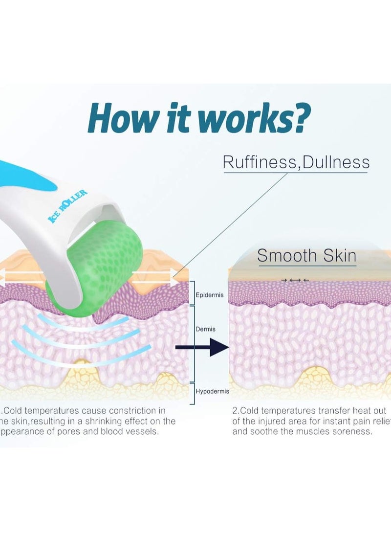 ESARORA Ice Roller for Face & Eye, Puffiness, Migraine, Pain Relief and Minor Injury, Skin Care Products