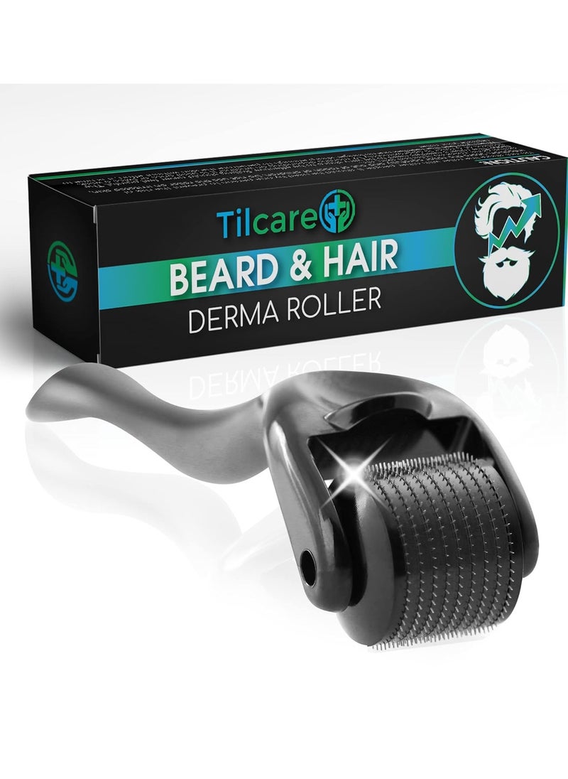 Beard and Hair Derma Roller (1Pack) by Tilcare - Sterile Titanium Derma Roller 0.25mm