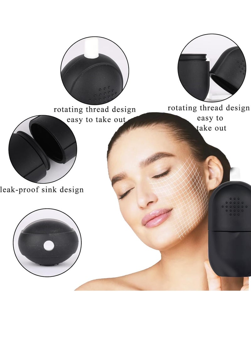 Ice Roller for Face and Eye, Upgrated Ice Face Roller, Facial Ice Roller Skincare Ice Roller, Contour Ice Cube for Face Ice Face Massager, Silicone Ice Mold for Face for Beauty Puffiness Pain Relief