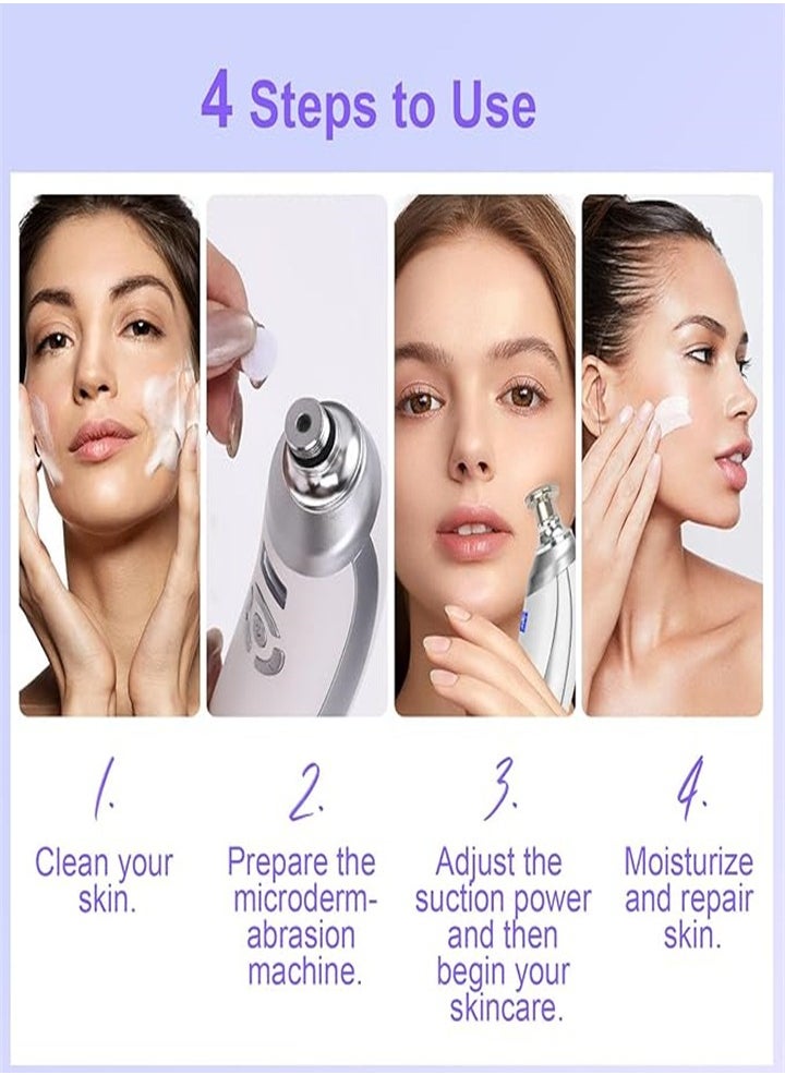 Portable diamond microdermabrasion machine, handheld, blackhead removal, facial skin care, acne scar beauty instrument