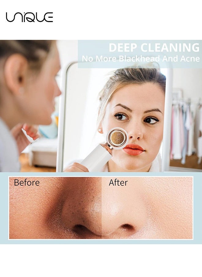 Visual Blackhead Remover Vacuum - 3 Adjustment Modes & 3 Silicone Nozzle Blackhead Extractor - Pore Cleaner LED Magnifier - Professional Black Head Extractions Tool for Facial Deep Cleansing