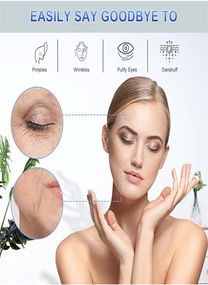 Rechargeable High Frequency Facial Massager, Portable Multi-Function Facial Handheld for All Skin Care Needs - with 4 Tubes