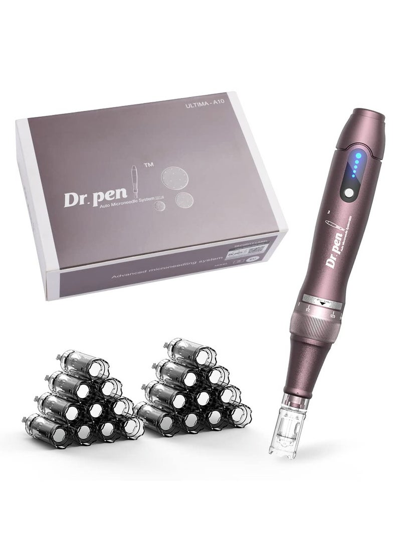 Dr. Pen Ultima A10 - Authentic Multi-Function Wireless Derma Beauty Pen - Trusty Skin Care Tool Kit for Fast Results