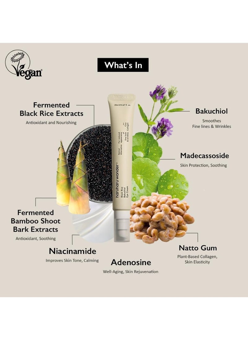 Haruharu Wonder Black Rice Bakuchiol Eye Cream and Black Rice Hyaluronic Cream