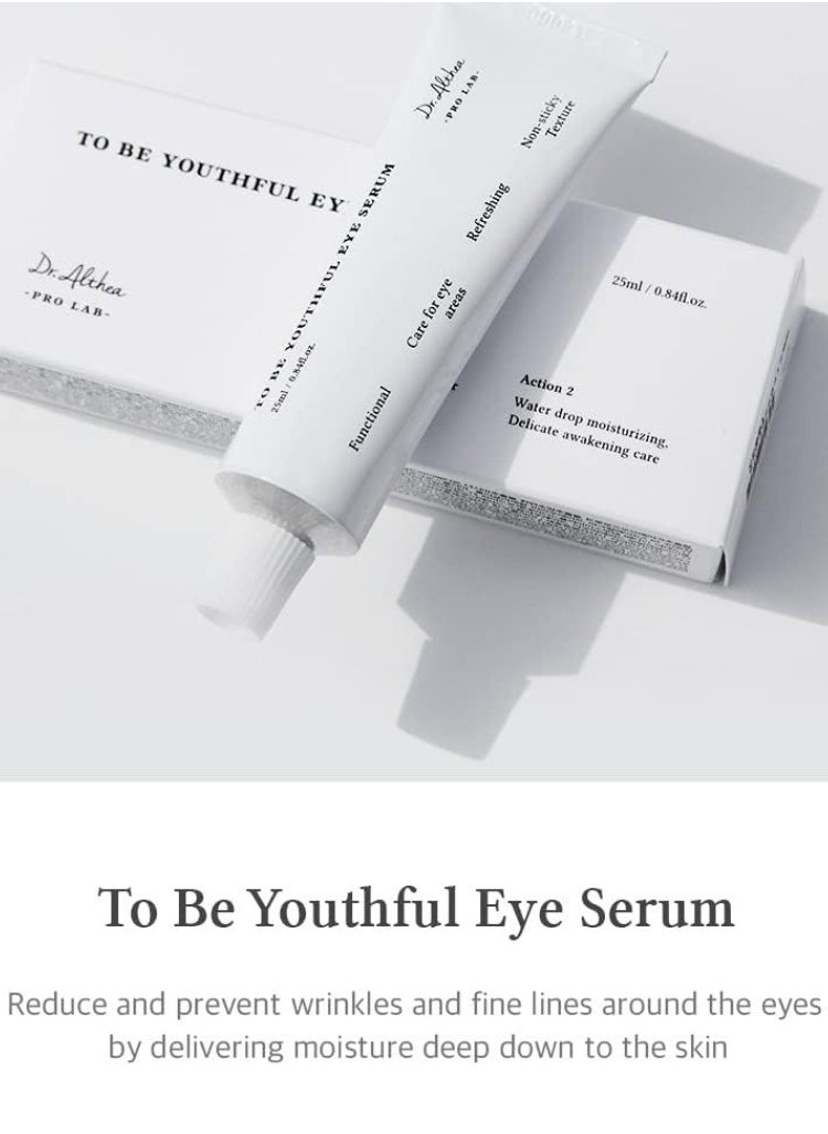 Dr. Althea To Be Youthful Eye Serum – Anti-Aging & Hydrating Eye Treatment, 25ml – Reduces Dark Circles, Puffiness & Wrinkles