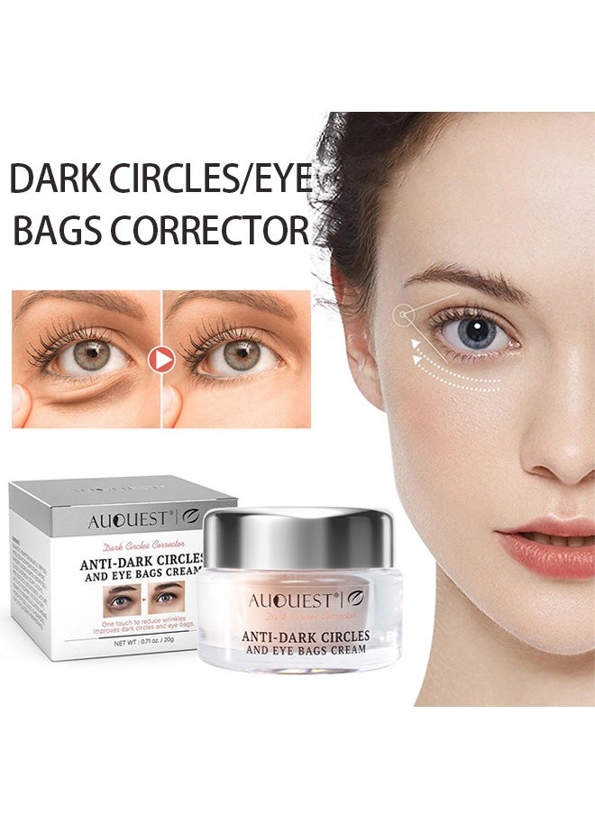 Anti Dark Circles And Eye Bags Cream , Fade Dark Circles, Remove Fine Lines and Eye Bags, Anti-Wrinkle Anti-Aging Firming Brighten Skin Cream, Eye Care Cream 20g