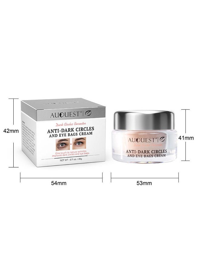 Anti Dark Circles And Eye Bags Cream , Fade Dark Circles, Remove Fine Lines and Eye Bags, Anti-Wrinkle Anti-Aging Firming Brighten Skin Cream, Eye Care Cream 20g