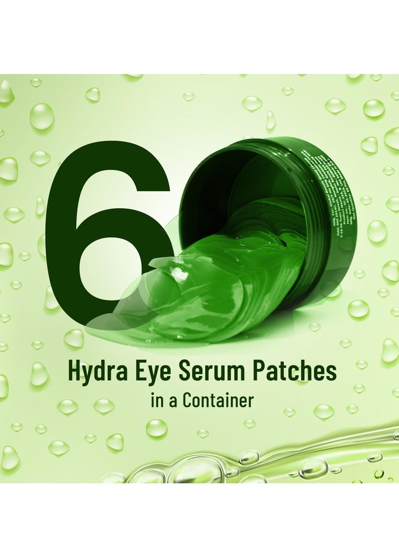 Swiss Beauty Hydra Anti Wrinkle Eye Serum Patch| Treats Dark Circles, Fine Lines And Wrinkles | Enriched With Collagen And Aloe Vera Extract | Shade- Aloevera, 60 Pcs|