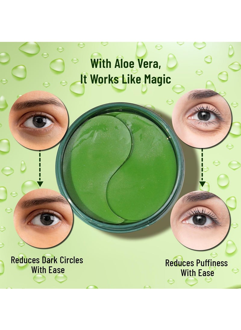 Swiss Beauty Hydra Anti Wrinkle Eye Serum Patch| Treats Dark Circles, Fine Lines And Wrinkles | Enriched With Collagen And Aloe Vera Extract | Shade- Aloevera, 60 Pcs|