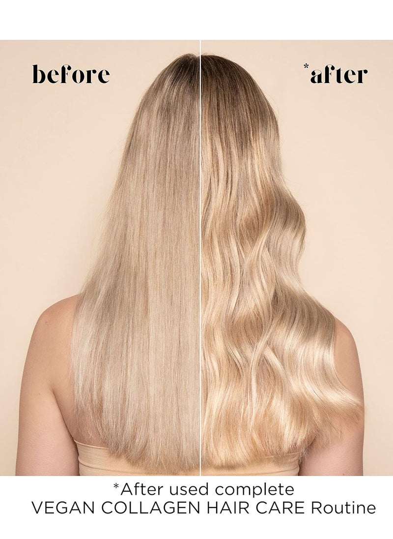 Pacifica Shampoo & Conditioner Set - Vegan Collagen Hydrating Hair Care, Restore Shine, Moisture, Repair Split Ends, For Dry, Damaged Hair Clean Vegan & Cruelty-Free Dermatologist Tested