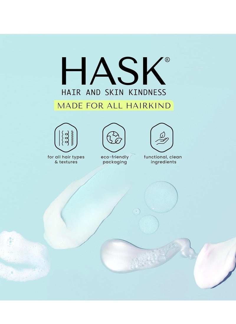 HASK CURL CARE Shampoo + Conditioner Set Coconut and Argan Oil, for Curly Hair Types, Vegan, Color Safe, Gluten-Free, Sulfate-Free, Paraben-Free, Cruelty-Free - 1 Shampoo and 1 Conditioner