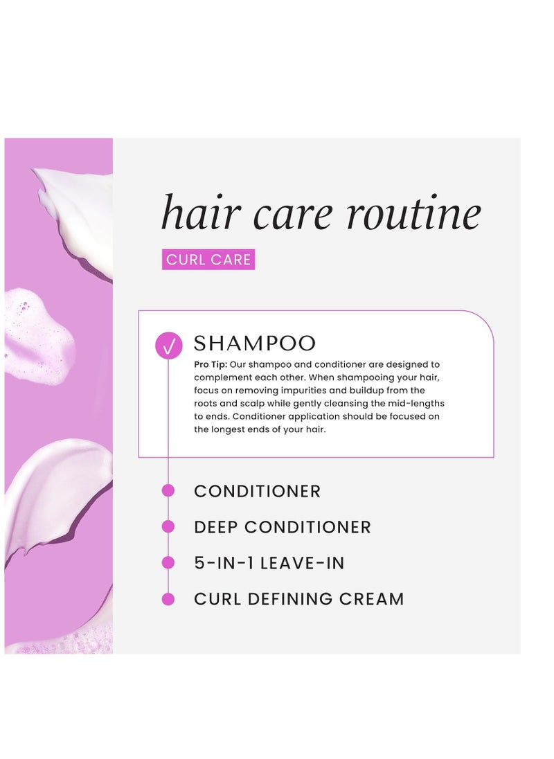 HASK CURL CARE Shampoo + Conditioner Set Coconut and Argan Oil, for Curly Hair Types, Vegan, Color Safe, Gluten-Free, Sulfate-Free, Paraben-Free, Cruelty-Free - 1 Shampoo and 1 Conditioner