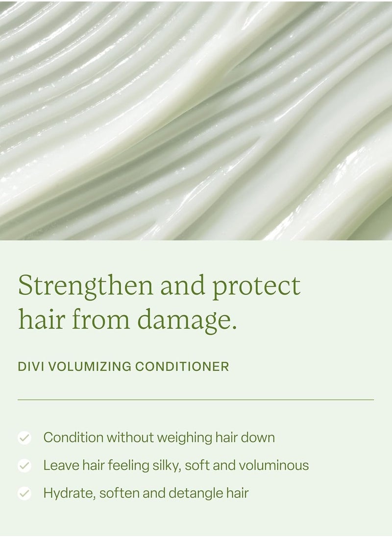 divi Volumizing Shampoo and Conditioner Set for Women and Men - Lightweight Hair Care Duo for Fine and Thinning Hair - Adds Volume, Lift, and Bounce - Strengthens and Nourishes Hair, 2 x 12 Fl Oz