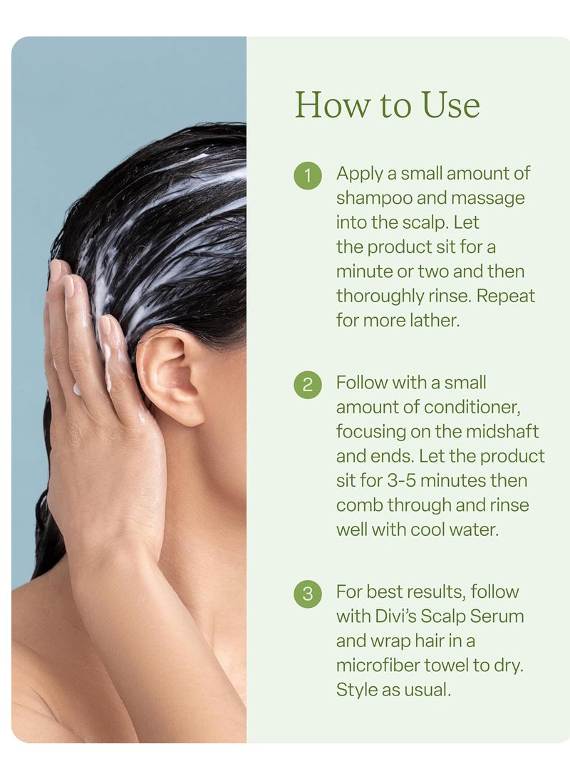 divi Volumizing Shampoo and Conditioner Set for Women and Men - Lightweight Hair Care Duo for Fine and Thinning Hair - Adds Volume, Lift, and Bounce - Strengthens and Nourishes Hair, 2 x 12 Fl Oz