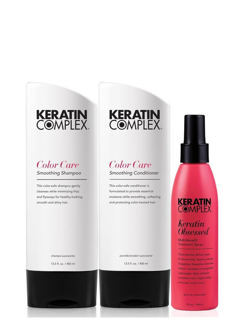 Keratin Complex Retail Kit with Shampoo, Conditioner, and Keratin Obsessed 5oz