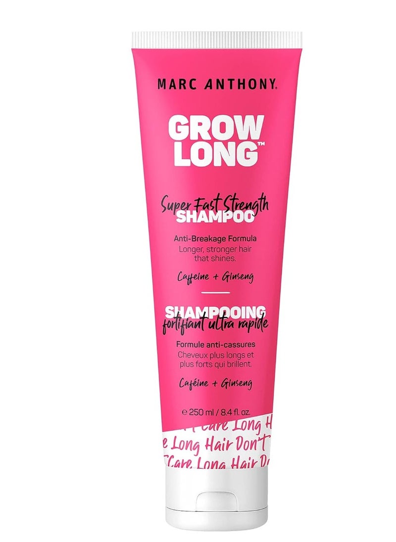 Marc Anthony Strengthening Biotin Shampoo, Grow Long Anti-Frizz, Anti-Breakage & Nourishing Formula For Split Ends - Vitamin E, Caffeine & Ginseng for Dry & Damaged Hair