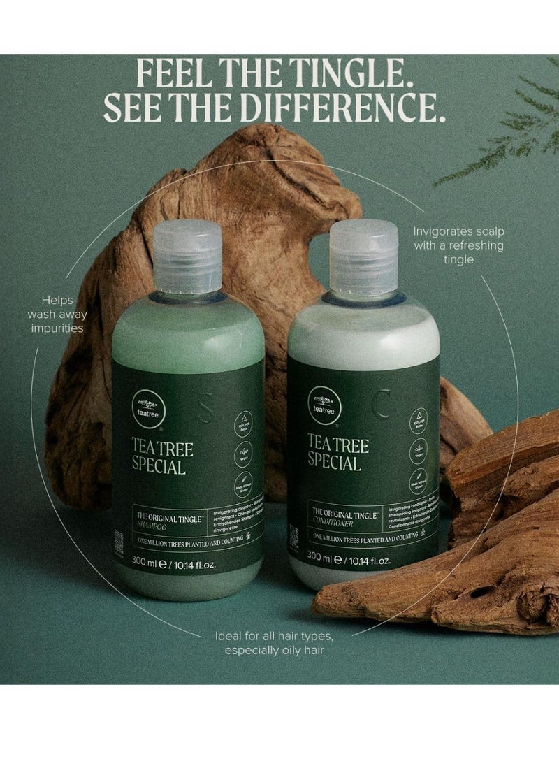 Tea Tree Special Shampoo & Conditioner, Deep Cleans, Refreshes Scalp, For All Hair Types, Especially Oily Hair