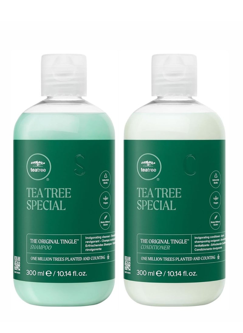 Tea Tree Special Shampoo & Conditioner, Deep Cleans, Refreshes Scalp, For All Hair Types, Especially Oily Hair