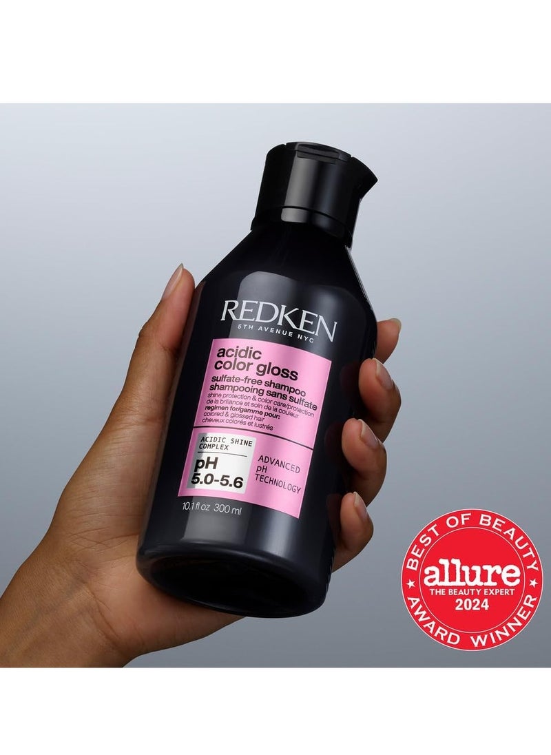 Redken Acidic Color Gloss Sulfate-Free Shampoo & Conditioner Set For Color-Treated Hair - Protects Color and Extends Shine