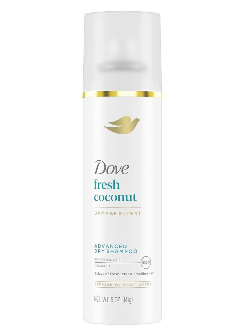 Dove Advanced Dry Shampoo Fresh Coconut Refresh Without Water Dry Shampoo Spray Absorbs Excess Oil Without Visible Residue 5 oz