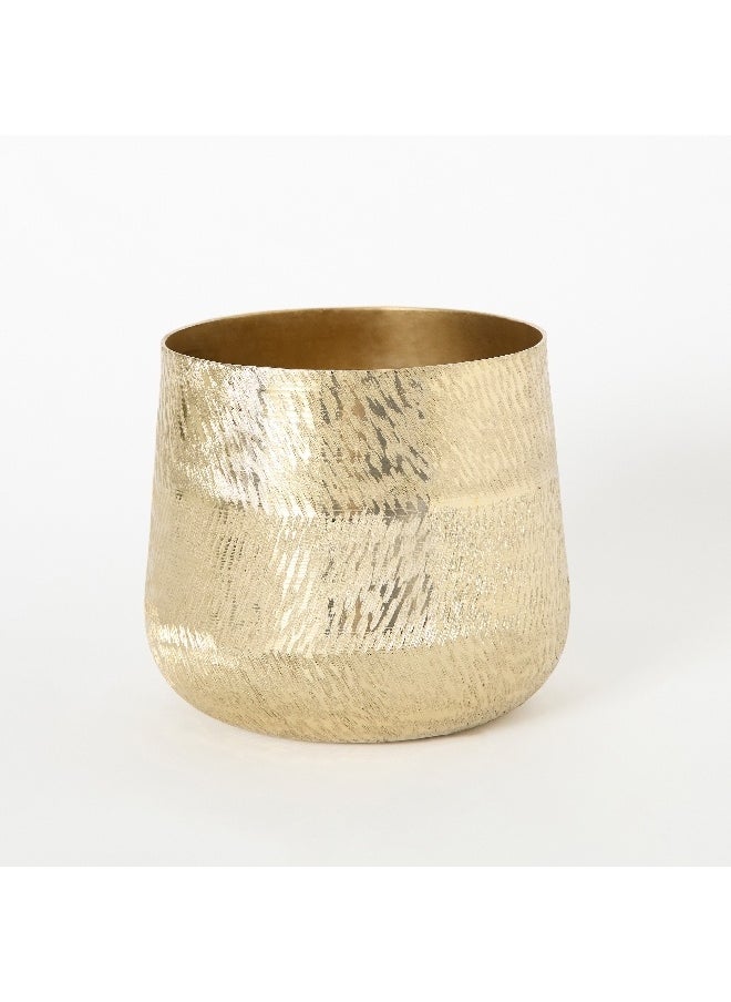 Catlyn Aluminum Textured Votive Holder 18 x 16 x 18 cm