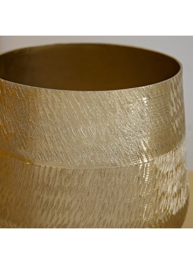 Catlyn Aluminum Textured Votive Holder 18 x 16 x 18 cm