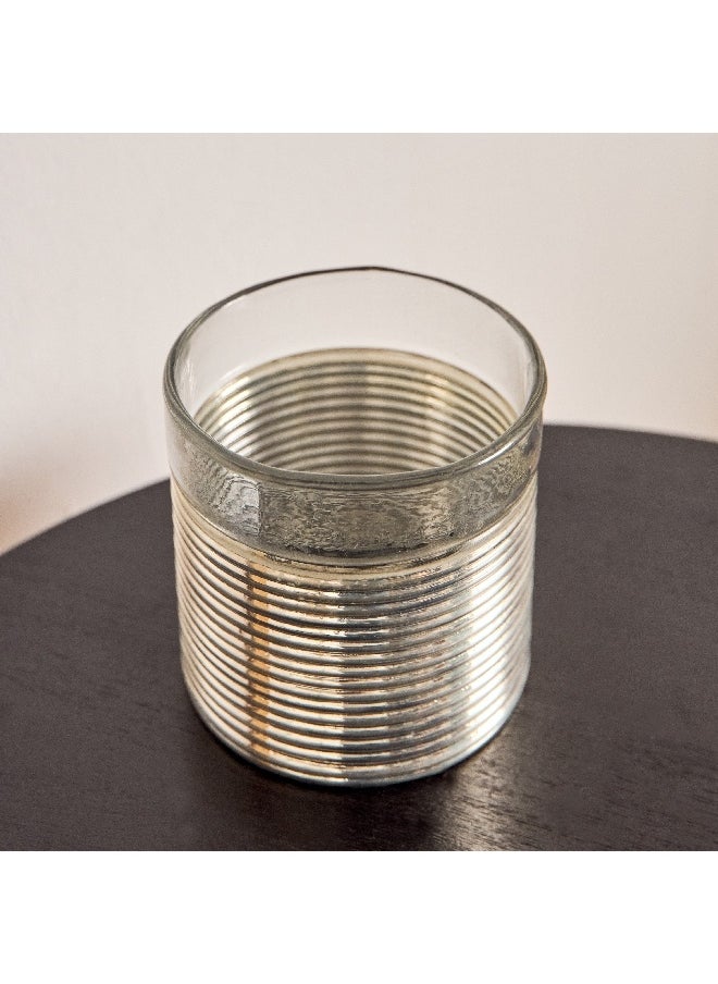 Erton Etched Glass Candleholder 12 x 12 x 12 cm