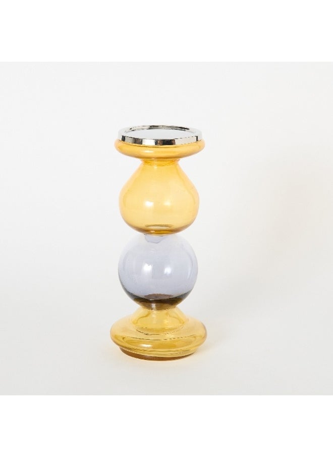 Moten Glass Decorative Candleholder 11 x 11 x 28 cm