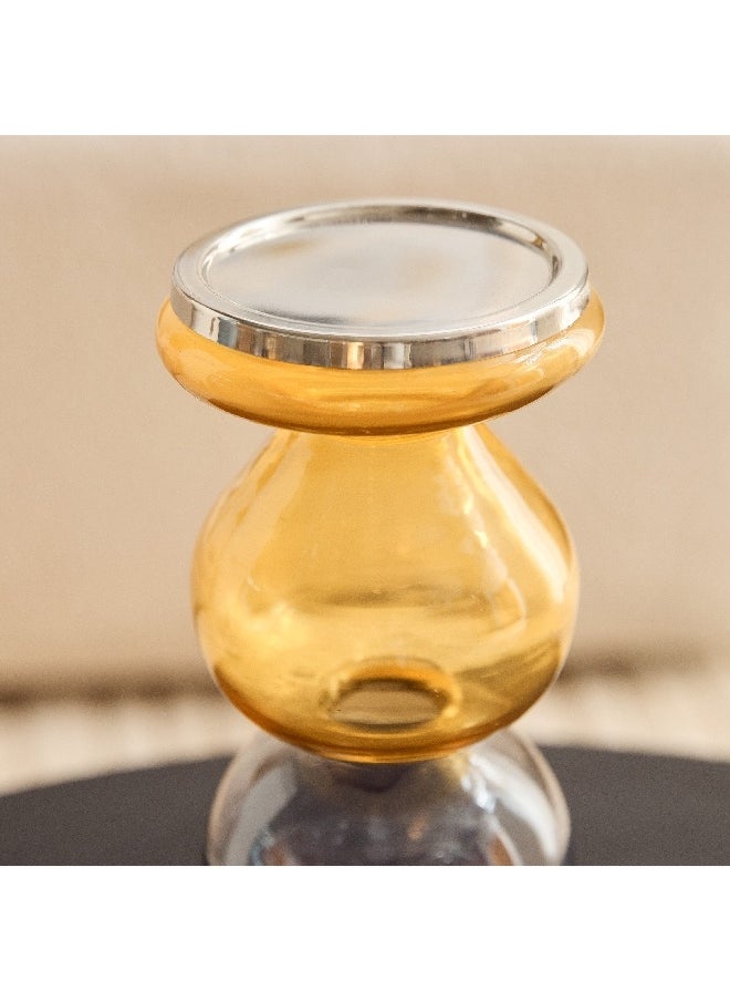 Moten Glass Decorative Candleholder 11 x 11 x 28 cm