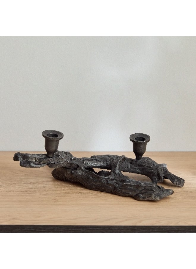 Orbet Aluminium Swirl Candleholder 36 x 11 x 16 cm