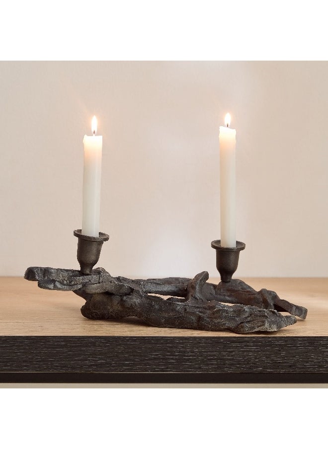 Orbet Aluminium Swirl Candleholder 36 x 11 x 16 cm