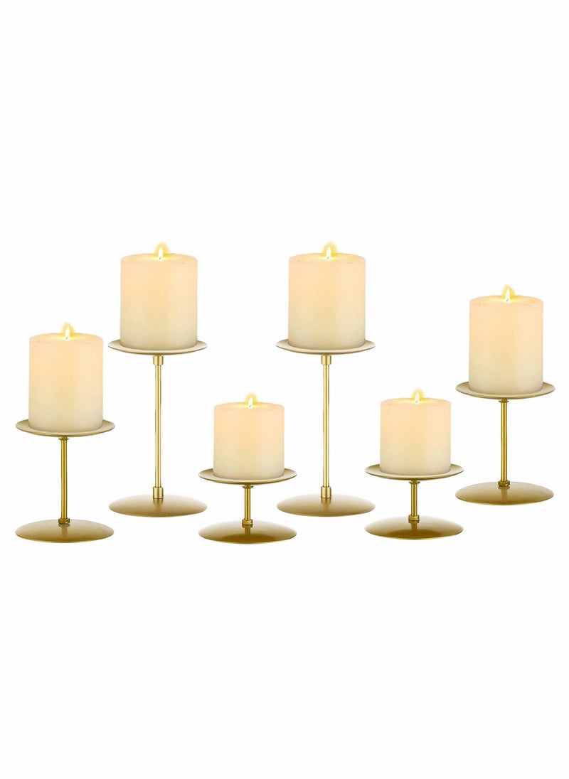 candle holders candle plates set of 6 candelabra candle stand iron plate minimalism modern home mantel dinning table decorations centerpiece for wedding party events gold