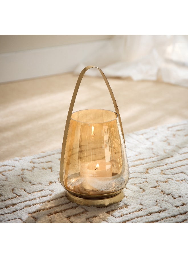 Accord Metal Candleholder with Lustre Glass - 17.5x14x25.5 cm