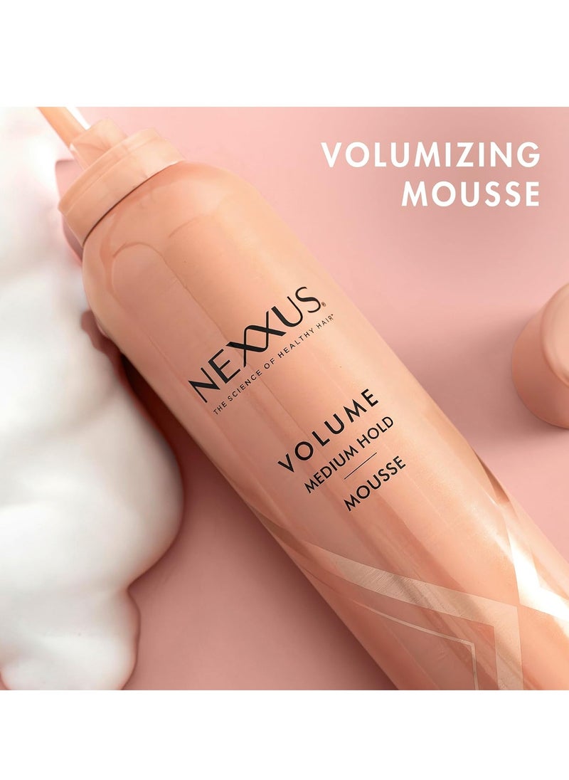 Nexxus Volumizing Foam Hair Mousse, Volume Volumizing Mousse, Hair Styling Mousse, Pink, 10.6 Ounce (Pack of 1)