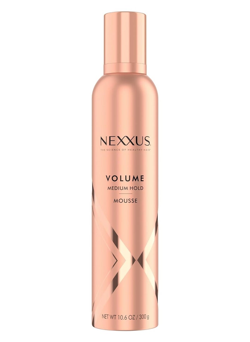 Nexxus Volumizing Foam Hair Mousse, Volume Volumizing Mousse, Hair Styling Mousse, Pink, 10.6 Ounce (Pack of 1)