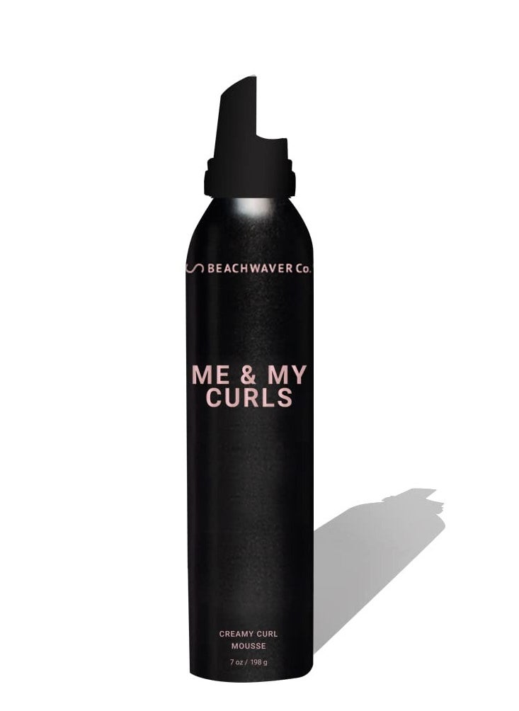 The Beachwaver Co. Me & My Curls Creamy Curl Mousse - For Curl Shine and Definition - Adds Volume to Hair and Locks in Moisture - Vegan (7 Fl Oz)
