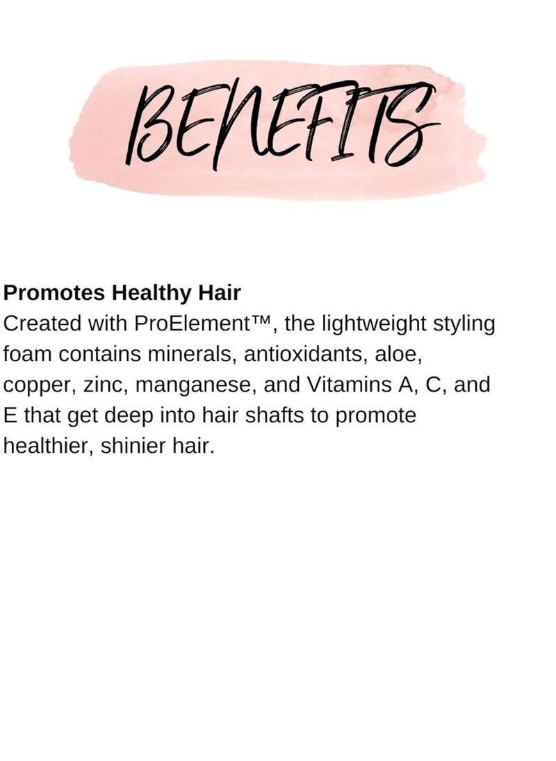 CALISTA Embellish Texturizing Foam | Volumizing Styling Mousse | Firm, Touchable Hold | Enhance Natural Texture | All Hair Types | 7 oz.