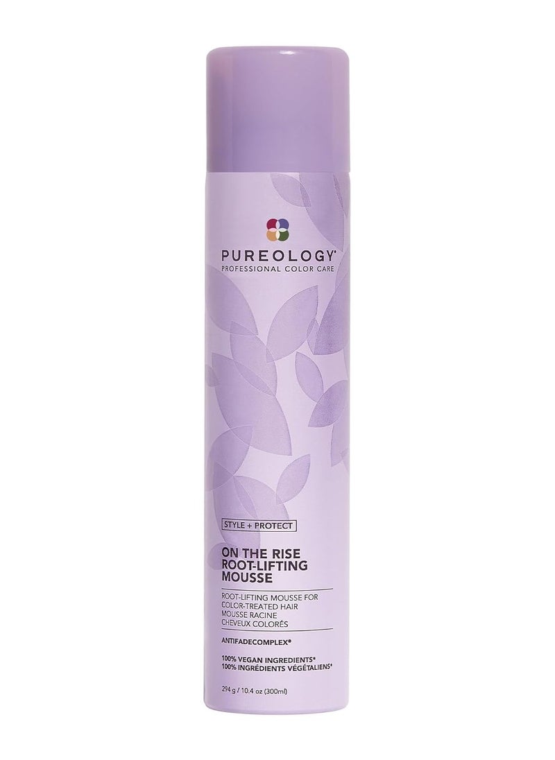 Pureology | Style + Protect On The Rise Root-Lifting Hair Mousse | Medium Control, All Day Volume | Vegan