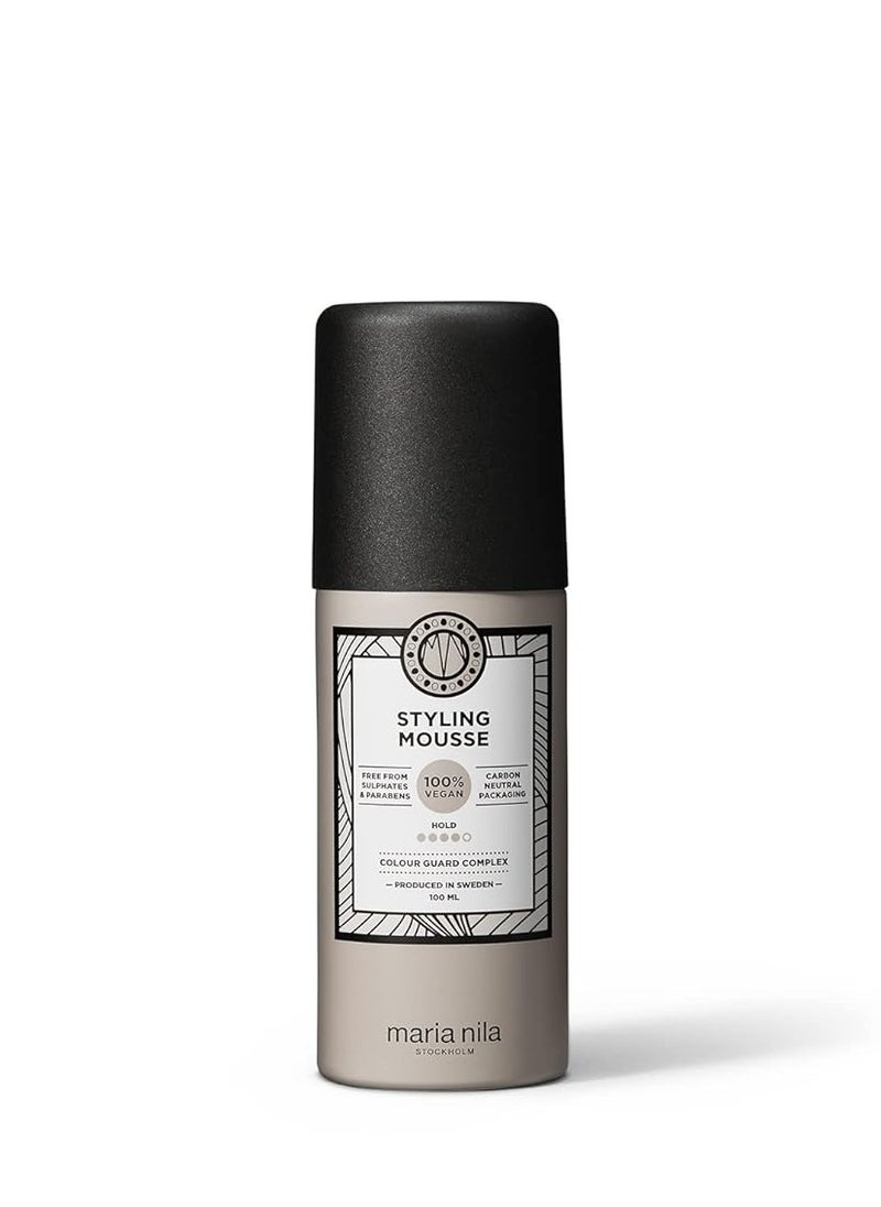 Maria Nila Styling Mousse, Hold 4/5, Gives Volume & Reduces Static Hair, Antioxidant Preserves Hair Color, 100% Vegan & Sulfate/Paraben free