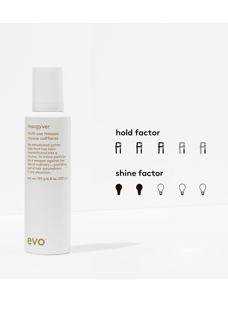 EVO Macgyver Multi-use Mousse - Texturising Hair Mousse - Instant Volume With Lasting Hold