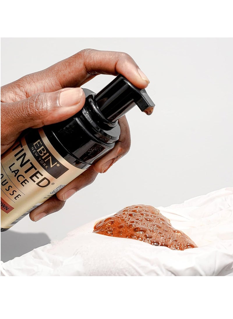EBIN NEW YORK TINTED LACE MOUSSE - 3.38oz/ 100ml - Dark Brown