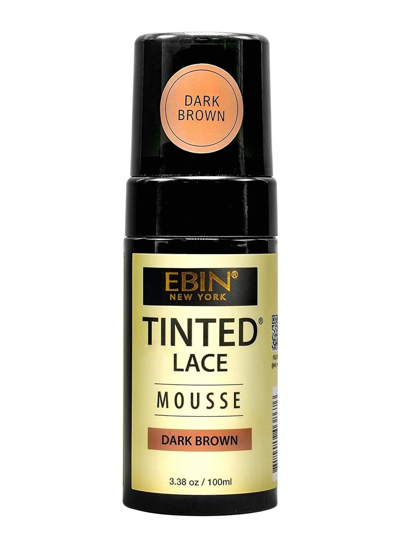 EBIN NEW YORK TINTED LACE MOUSSE - 3.38oz/ 100ml - Dark Brown