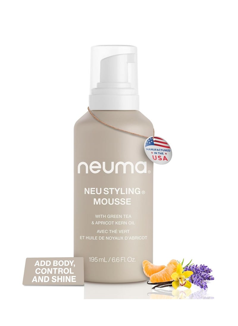 NEUMA Neu Styling Hair Mousse 6.6 Fl. Oz. Mousse for Hair Volume with Lavender, Mandarin & Vanilla Scent