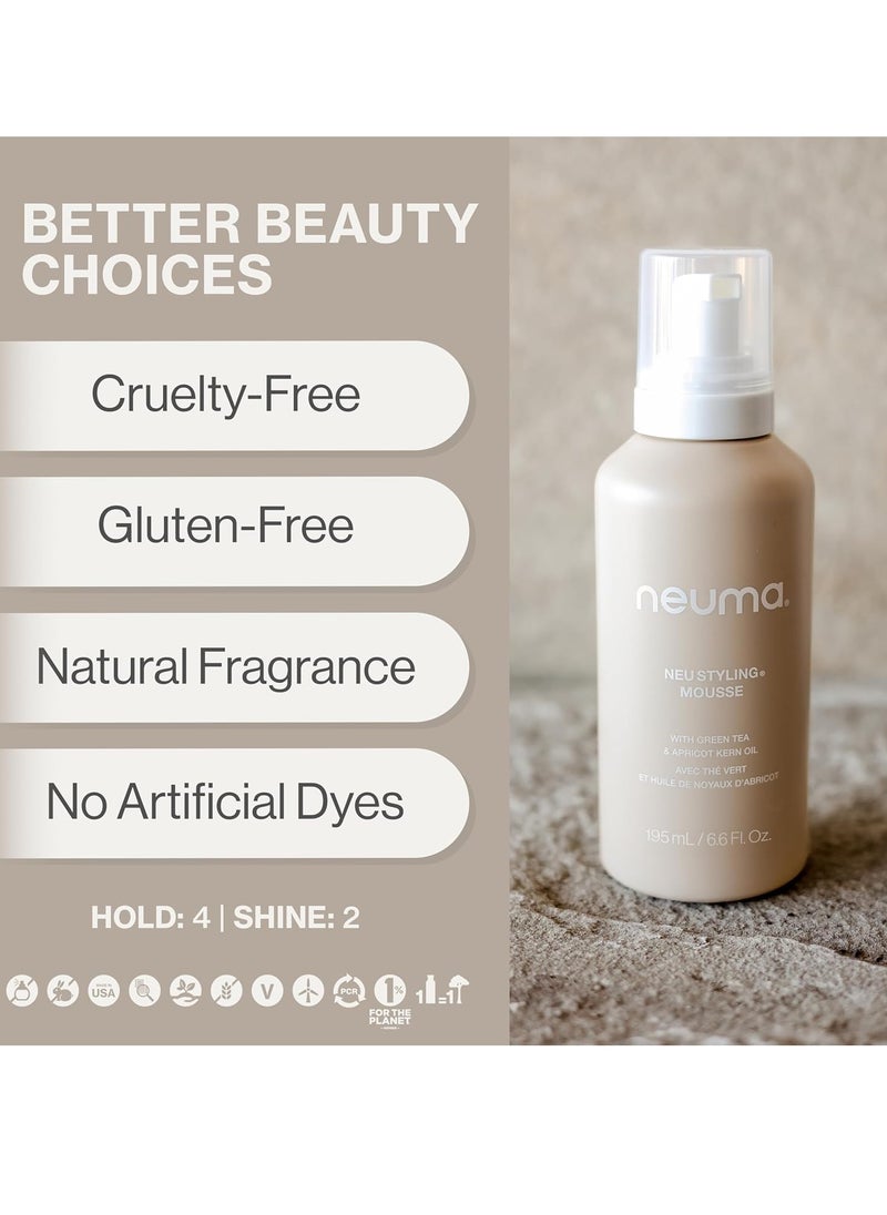 NEUMA Neu Styling Hair Mousse 6.6 Fl. Oz. Mousse for Hair Volume with Lavender, Mandarin & Vanilla Scent
