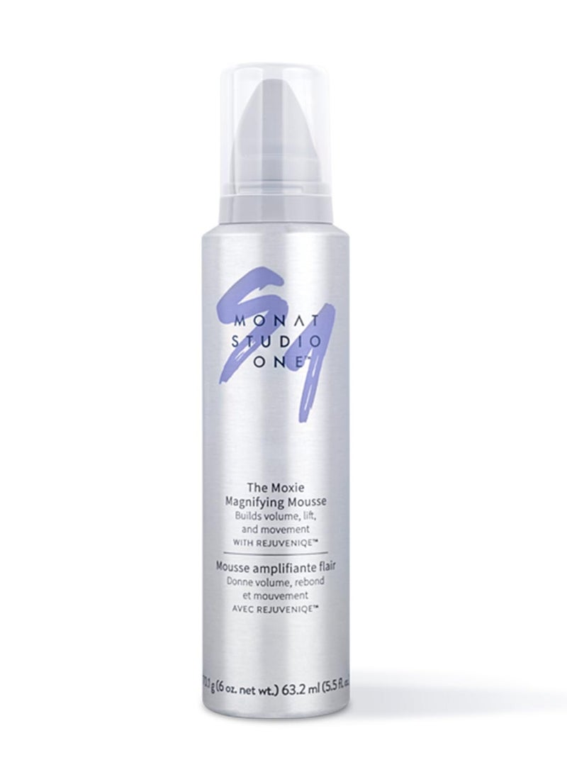 MONAT Studio One™ The Moxie™ Magnifying Mousse -Lightweight Hair Mousse, Long-Lasting Anti Frizz, Helps Create Voluminous Style w/Touchable Hold. Soft Texture w/out The Crunch - Net Wt. 170.1 g / 6