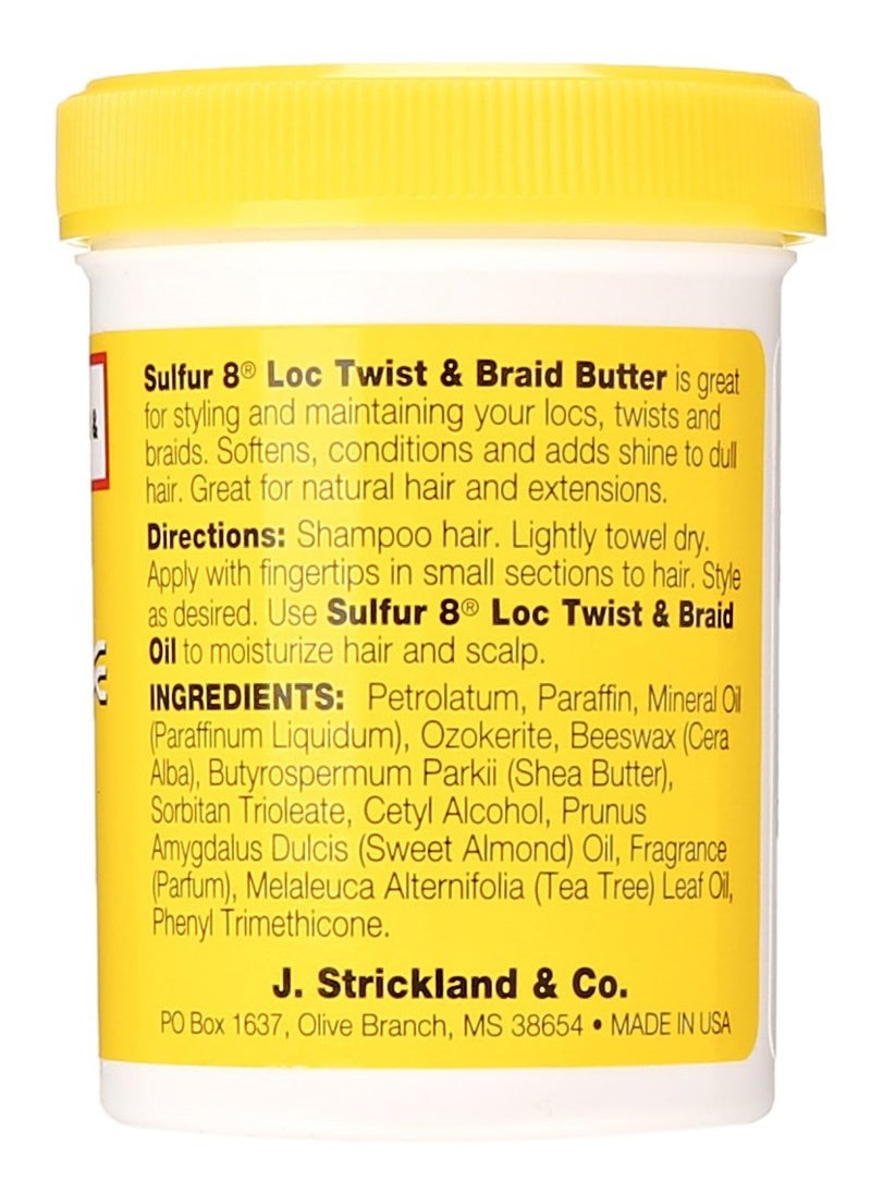 Sulfur 8 Loc Twist and Braid Butter, 4 Ounce